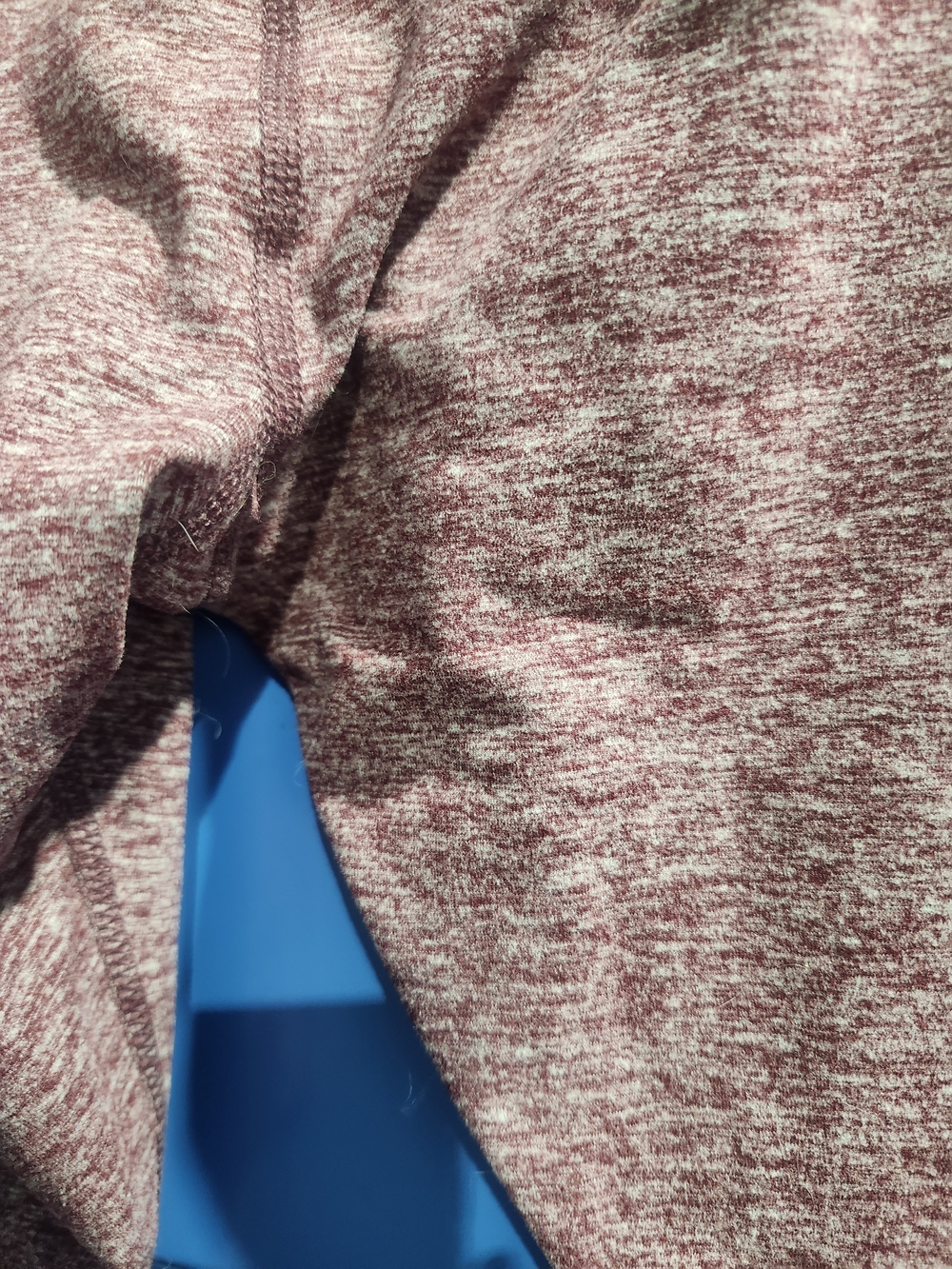Member's Mark Heathered Mauve Athletic Leggings with Side Pockets Size L - Picture 3 of 9
